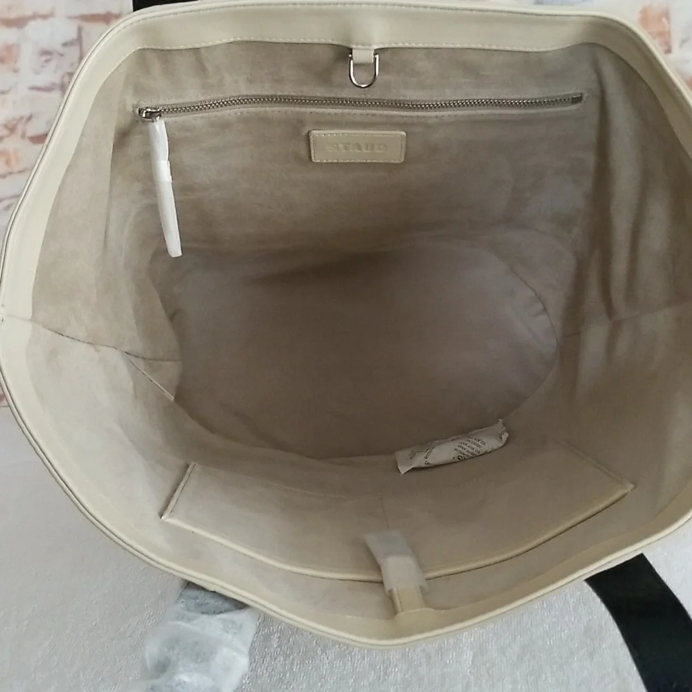 New STAUD Allora Leather Tote Bag - Picture 9 of 13